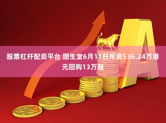 股票杠杆配资平台 固生堂6月11日斥资536.24万港元回购13万股